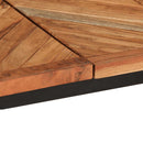 vidaXL tömör akácfa étkezőasztal 180 x 90 x 75 cm