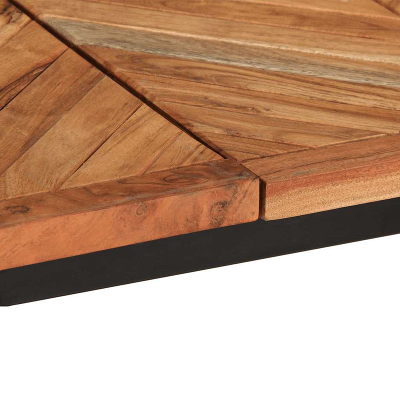 vidaXL tömör akácfa étkezőasztal 180 x 90 x 75 cm
