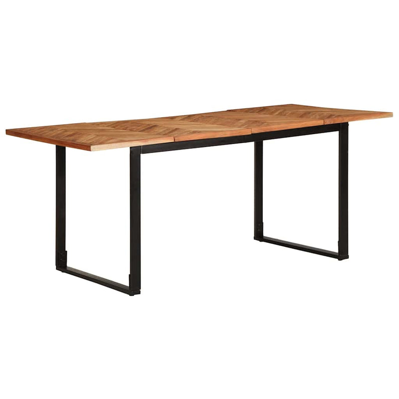 vidaXL tömör akácfa étkezőasztal 180 x 90 x 75 cm