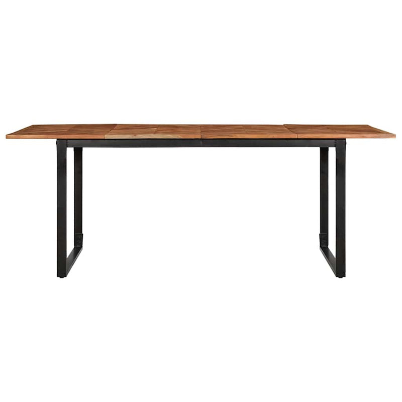 vidaXL tömör akácfa étkezőasztal 200 x 100 x 75 cm