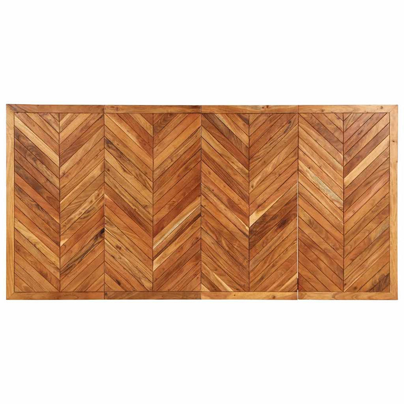 vidaXL tömör akácfa étkezőasztal 200 x 100 x 75 cm