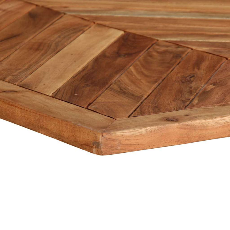 vidaXL tömör akácfa étkezőasztal 200 x 100 x 75 cm