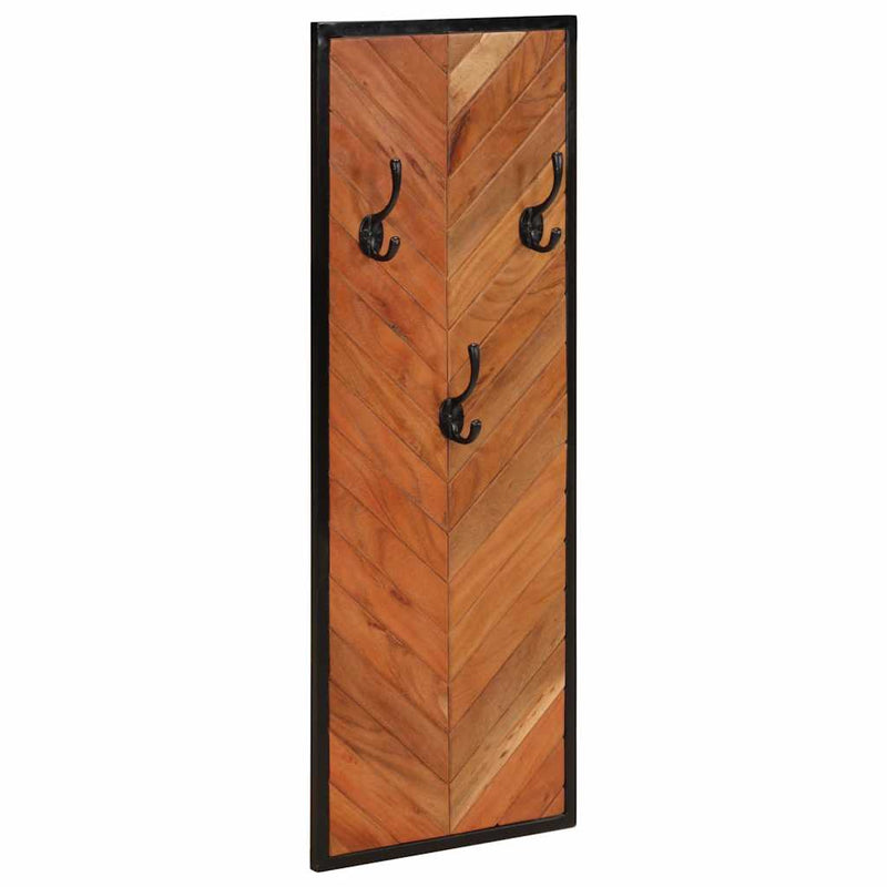 vidaXL 2 db tömör akácfa fogas 35 x 1 x 90 cm