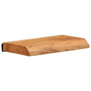 vidaXL 2 darab tömör akácfa fali polc 30 x 20 x 3,5 cm