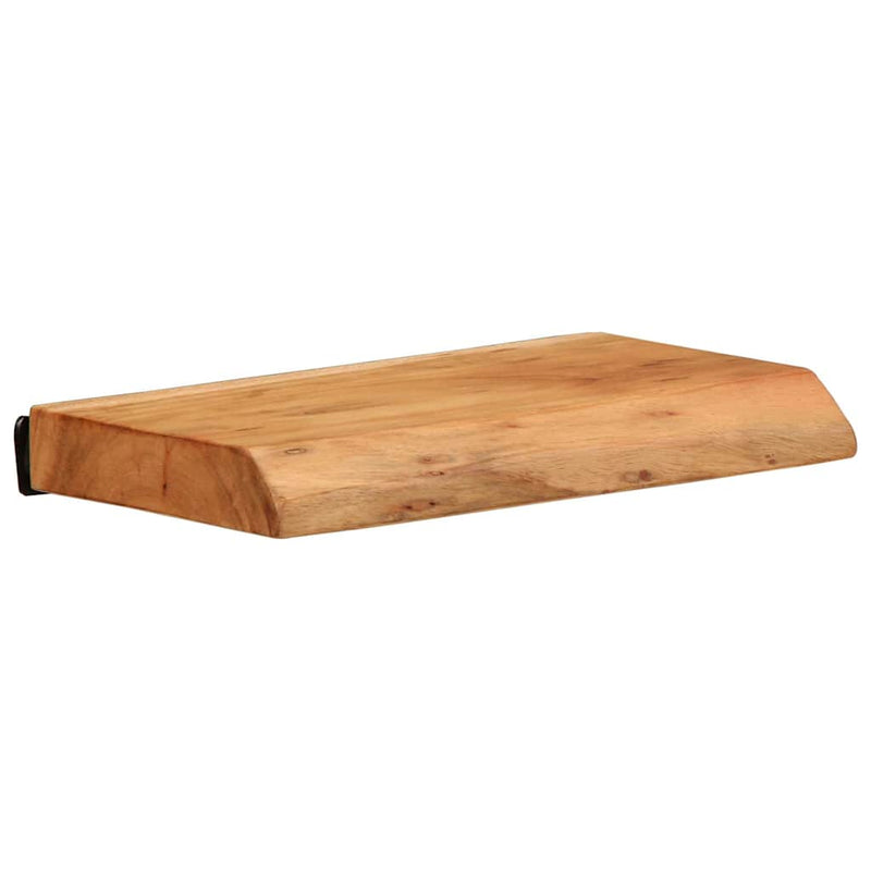 vidaXL 2 darab tömör akácfa fali polc 30 x 20 x 3,5 cm