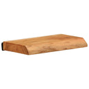 vidaXL 2 darab tömör akácfa fali polc 30 x 20 x 3,5 cm