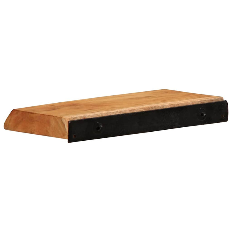 vidaXL 2 darab tömör akácfa fali polc 30 x 20 x 3,5 cm