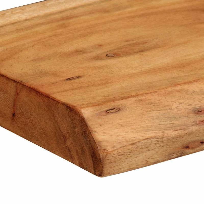 vidaXL 2 darab tömör akácfa fali polc 30 x 20 x 3,5 cm