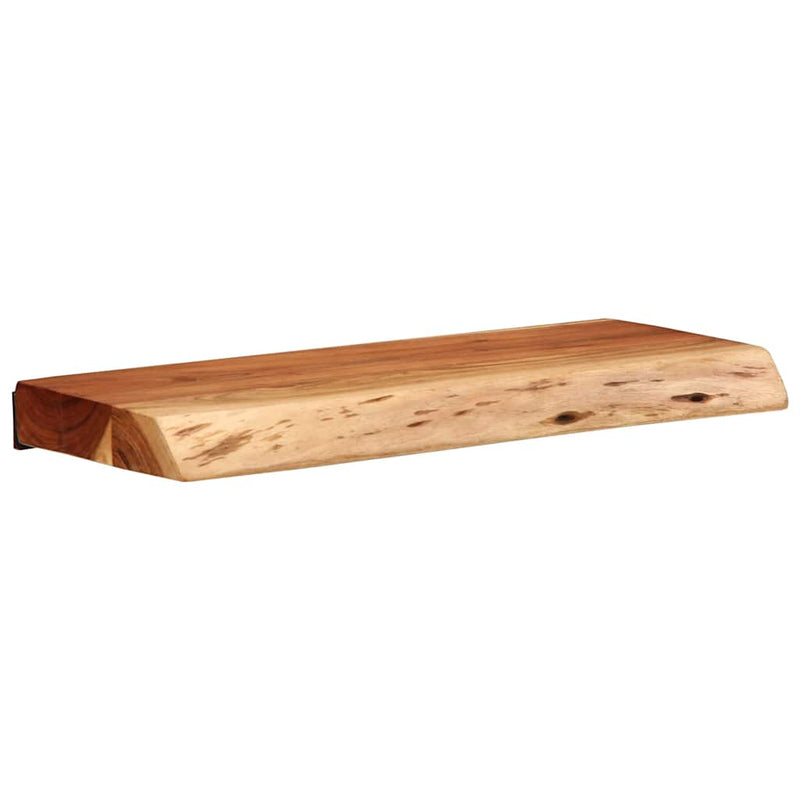 vidaXL 2 darab tömör akácfa fali polc 40x20x3,5 cm