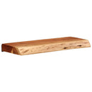vidaXL 2 darab tömör akácfa fali polc 40x20x3,5 cm