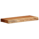 vidaXL 2 darab tömör akácfa fali polc 40x20x3,5 cm
