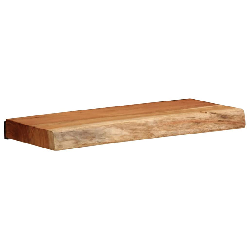 vidaXL 2 darab tömör akácfa fali polc 40x20x3,5 cm
