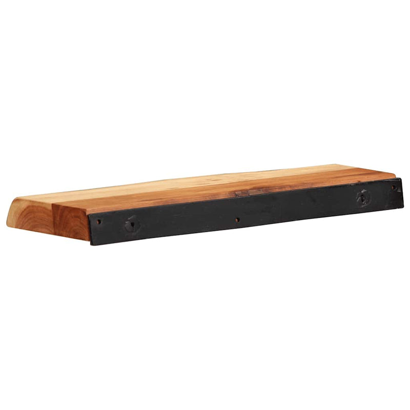 vidaXL 2 darab tömör akácfa fali polc 40x20x3,5 cm