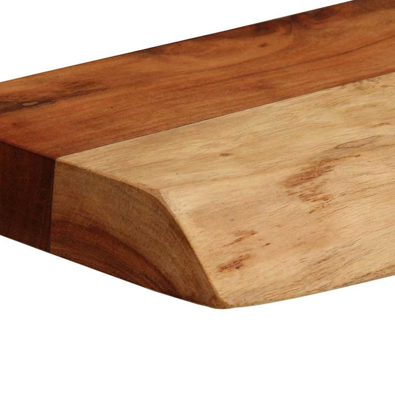 vidaXL 2 darab tömör akácfa fali polc 40x20x3,5 cm