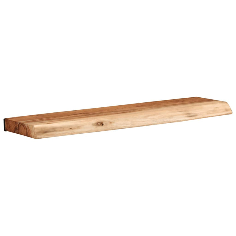 vidaXL 2 darab tömör akácfa fali polc 60x20x3,5 cm