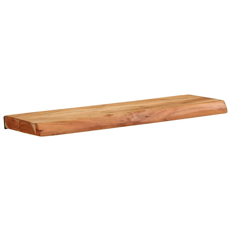 vidaXL 2 darab tömör akácfa fali polc 60x20x3,5 cm