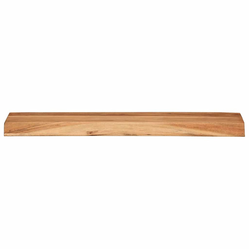 vidaXL 2 darab tömör akácfa fali polc 60x20x3,5 cm
