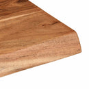 vidaXL 2 darab tömör akácfa fali polc 60x20x3,5 cm