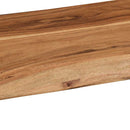 vidaXL 2 darab tömör akácfa fali polc 60x20x3,5 cm