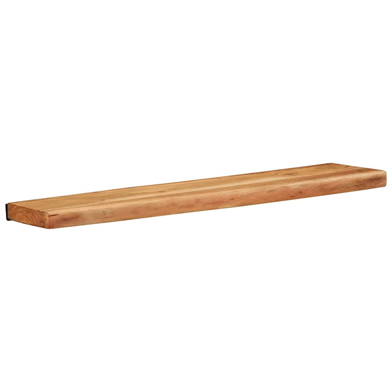 vidaXL 2 darab tömör akácfa fali polc 80x20x3,5 cm