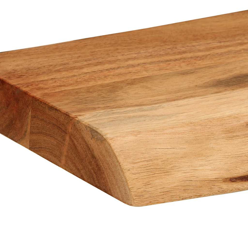 vidaXL 2 darab tömör akácfa fali polc 80x20x3,5 cm
