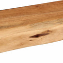 vidaXL 2 darab tömör akácfa fali polc 80x20x3,5 cm