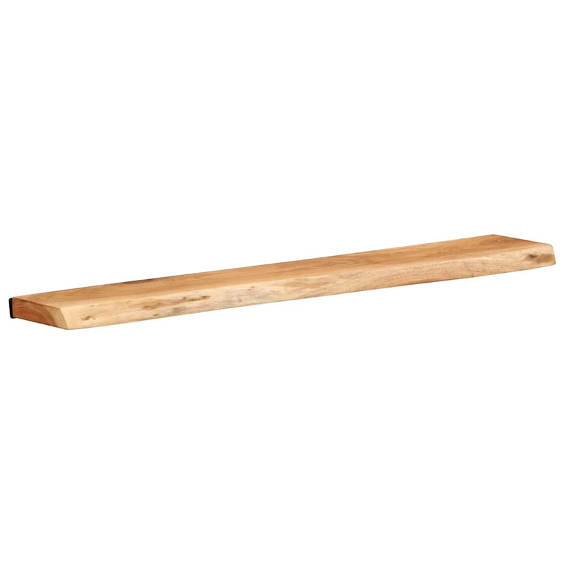 vidaXL 2 darab tömör akácfa fali polc 100x20x3,5 cm