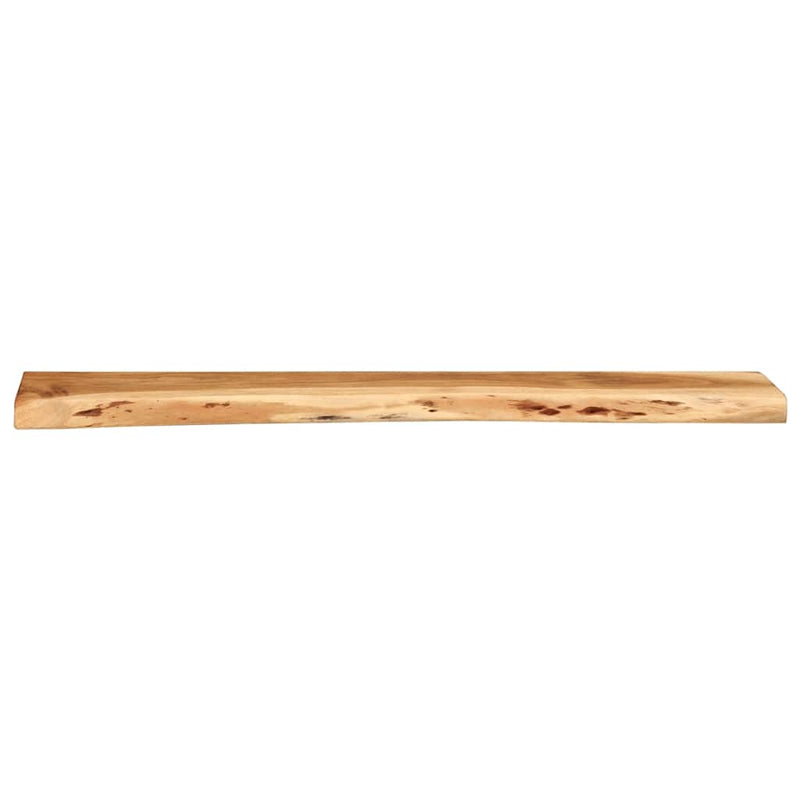 vidaXL 2 darab tömör akácfa fali polc 100x20x3,5 cm
