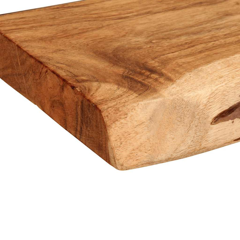 vidaXL 2 darab tömör akácfa fali polc 100x20x3,5 cm