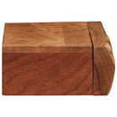 vidaXL 2 darab tömör akácfa fali polc 40x17x8 cm