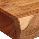 vidaXL 2 darab tömör akácfa fali polc 40x17x8 cm