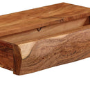 vidaXL 2 darab tömör akácfa fali polc 40x17x8 cm