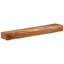 vidaXL 2 db tömör akácfa fali polc 80 x 17 x 8 cm