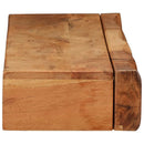 vidaXL 2 db tömör akácfa fali polc 80 x 17 x 8 cm