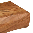vidaXL 2 db tömör akácfa fali polc 80 x 17 x 8 cm