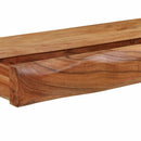 vidaXL 2 db tömör akácfa fali polc 80 x 17 x 8 cm
