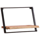 vidaXL 5 darab tömör akácfa fali polc