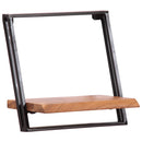 vidaXL 5 darab tömör akácfa fali polc