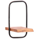 vidaXL 5 darab tömör akácfa fali polc