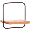 vidaXL 5 darab tömör akácfa fali polc