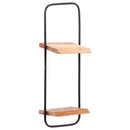 vidaXL 5 darab tömör akácfa fali polc