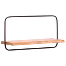 vidaXL 5 darab tömör akácfa fali polc