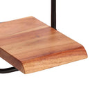 vidaXL 5 darab tömör akácfa fali polc