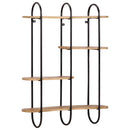 vidaXL fali polc 90x20x116,5 cm tömör nyersfa Mango