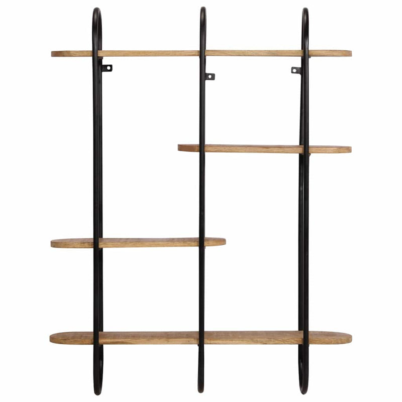 vidaXL fali polc 90x20x116,5 cm tömör nyersfa Mango