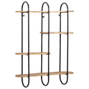 vidaXL fali polc 90x20x116,5 cm tömör nyersfa Mango