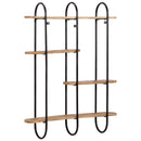 vidaXL fali polc 90x20x116,5 cm tömör nyersfa Mango