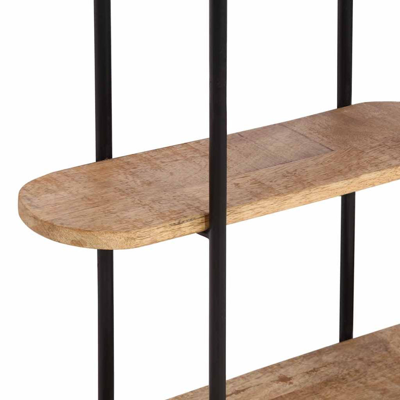 vidaXL fali polc 90x20x116,5 cm tömör nyersfa Mango
