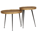 vidaXL 2 db arany színű szerelt fa dohányzóasztal