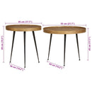 vidaXL 2 db arany színű szerelt fa dohányzóasztal